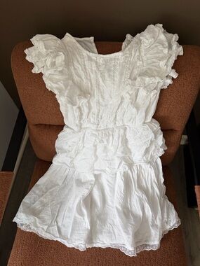 White Ruffled Dress